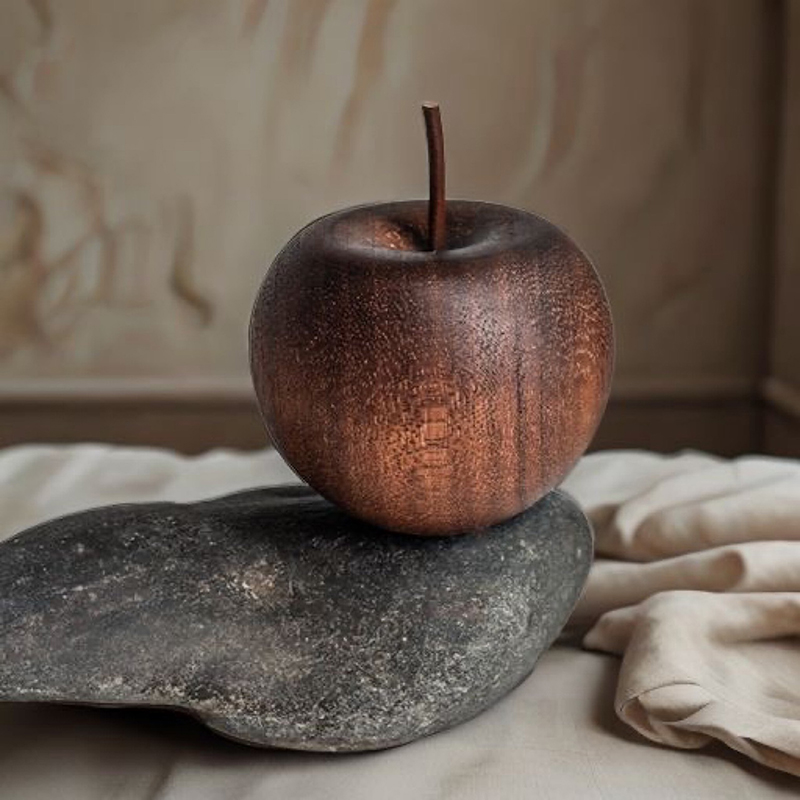 Home Decor Essentials - 1 adet ahşap elma şekilli uçucu