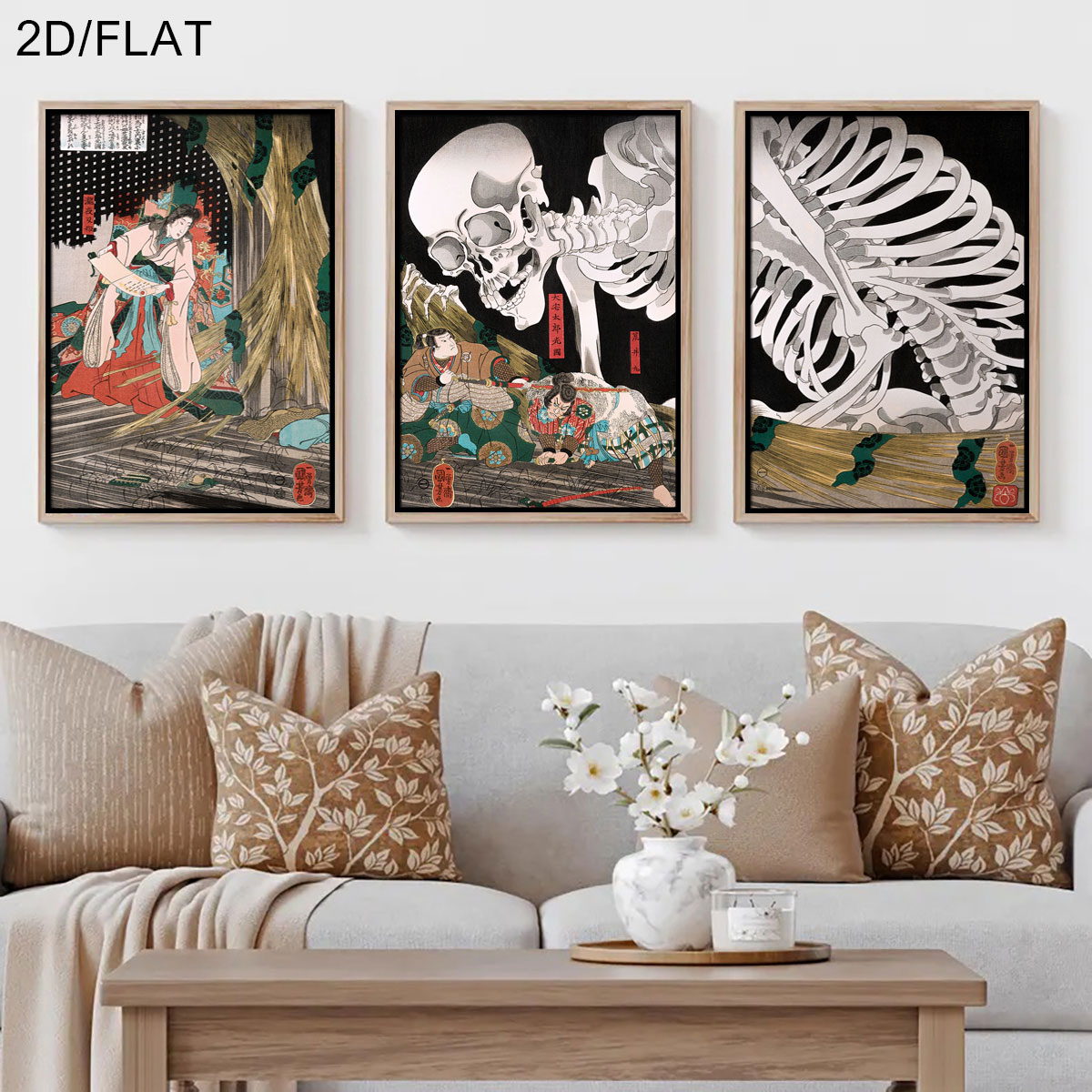 Home Decor Quirky - 3 adet Retro Japon Takiyasha Cadı