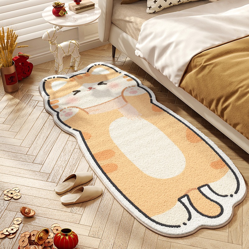 Home Decor Online Free - Sevimli Kedi Halı Yatak Odası Başucu