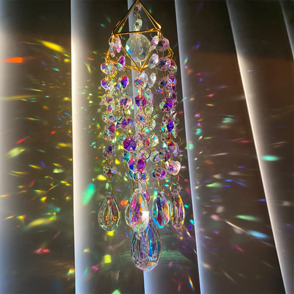 Crystal Sun Catcher - 50 CM Kristal Suncatcher Asılı Rüzgar
