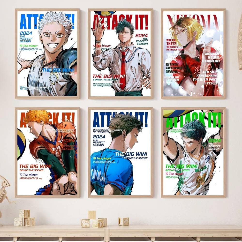 Home Decor Magazine - Anime Haikyuu!! Dergi Kapağı Kağıt Posteri