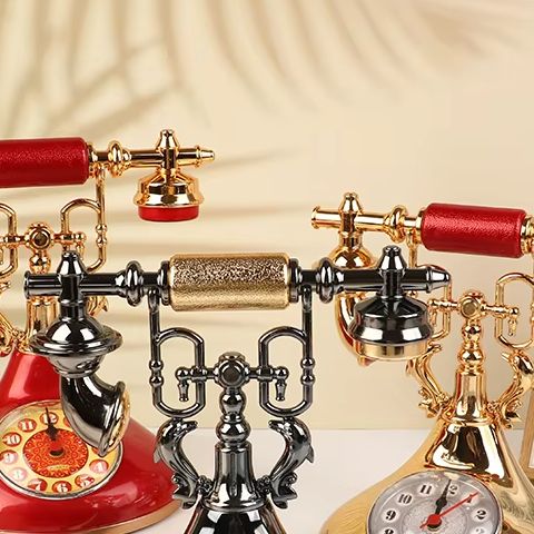 Vintage Alarm Clock - 1 adet Retro Çalar Saat Telefon