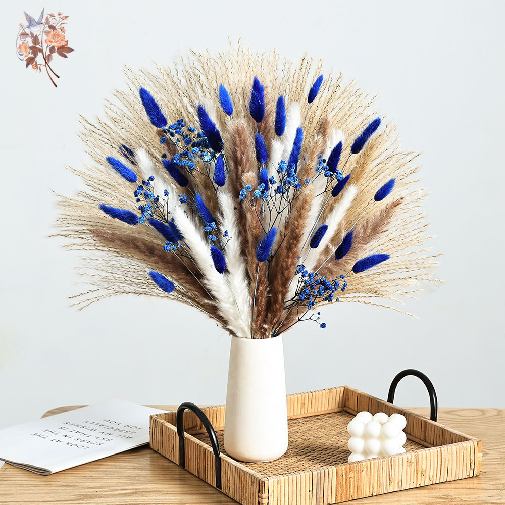 Home Decor Design Interior - 70 Kök Mavi Kabarık Tavşan Kuyruğu