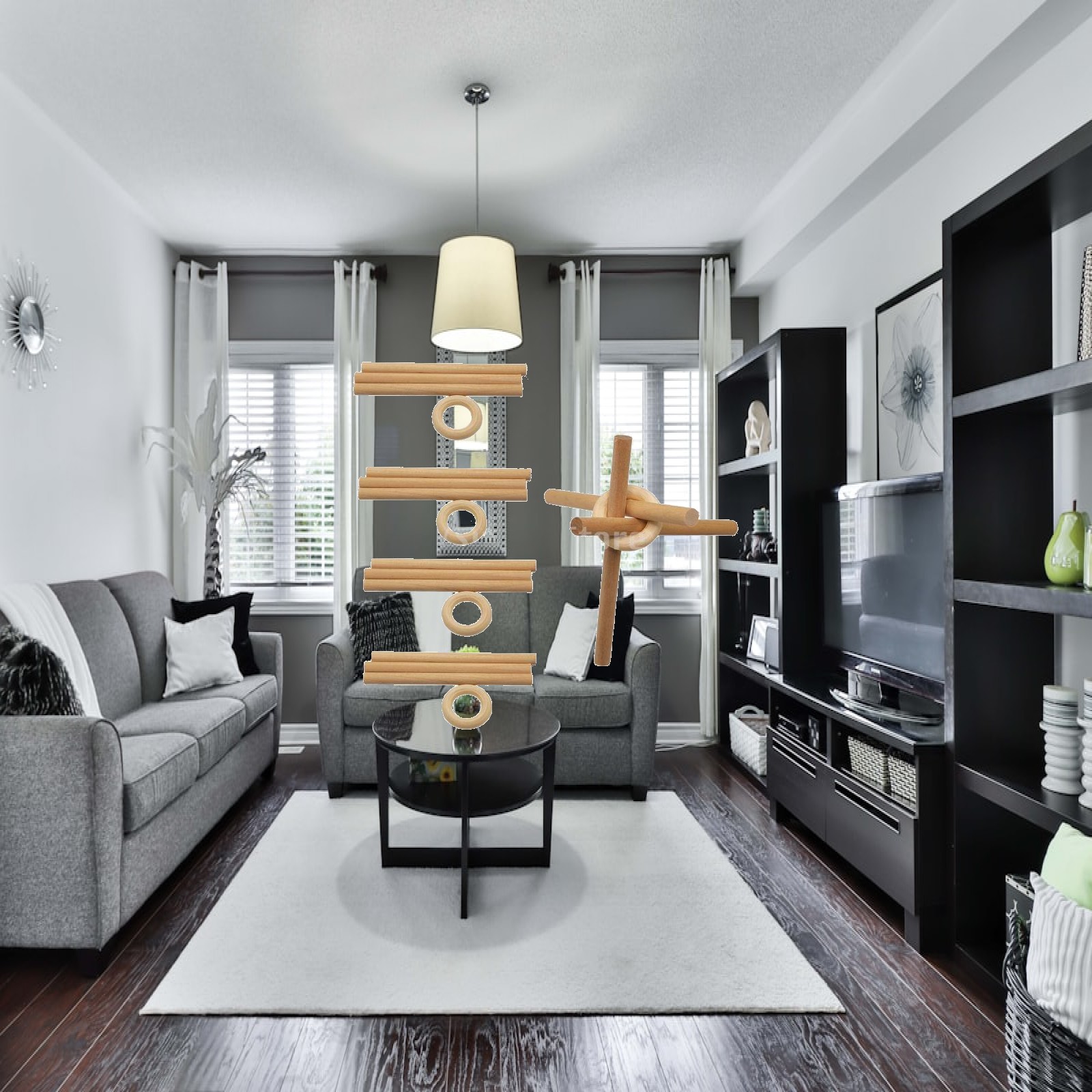 Vanity Home Decor - Ahşap Beyzbol Standı Softbol Yumurta Tutucu