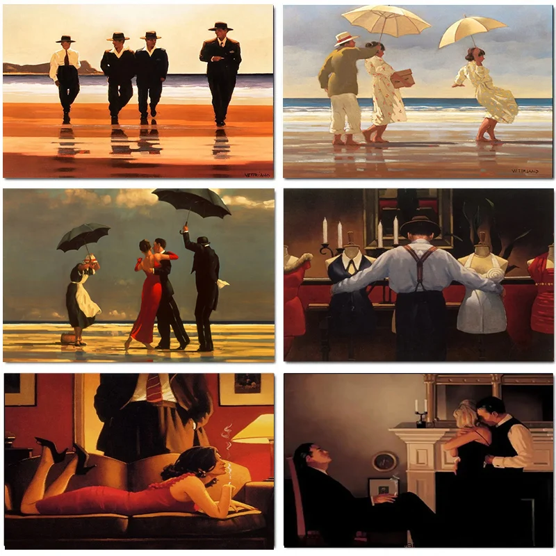 Home Decor Essentials - İskoç Sanatçı Jack Vettriano Portre Sanat
