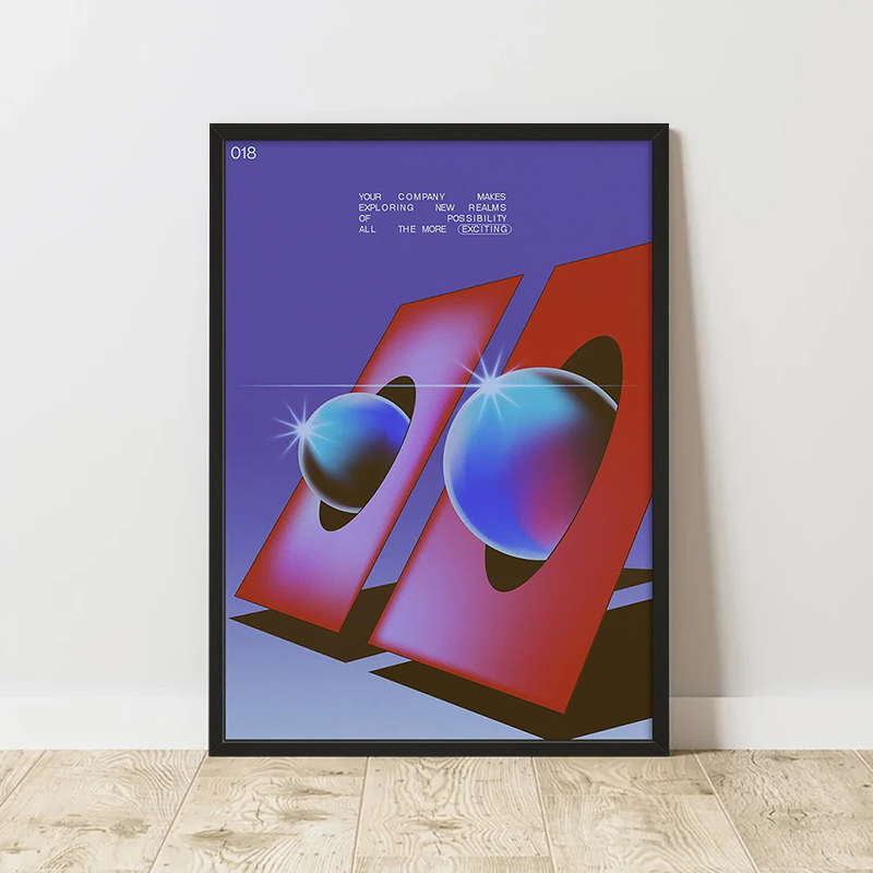 Home Decor Aesthetic Pinterest - Klasik Soyut Sanat Posteri, Retro Soyut