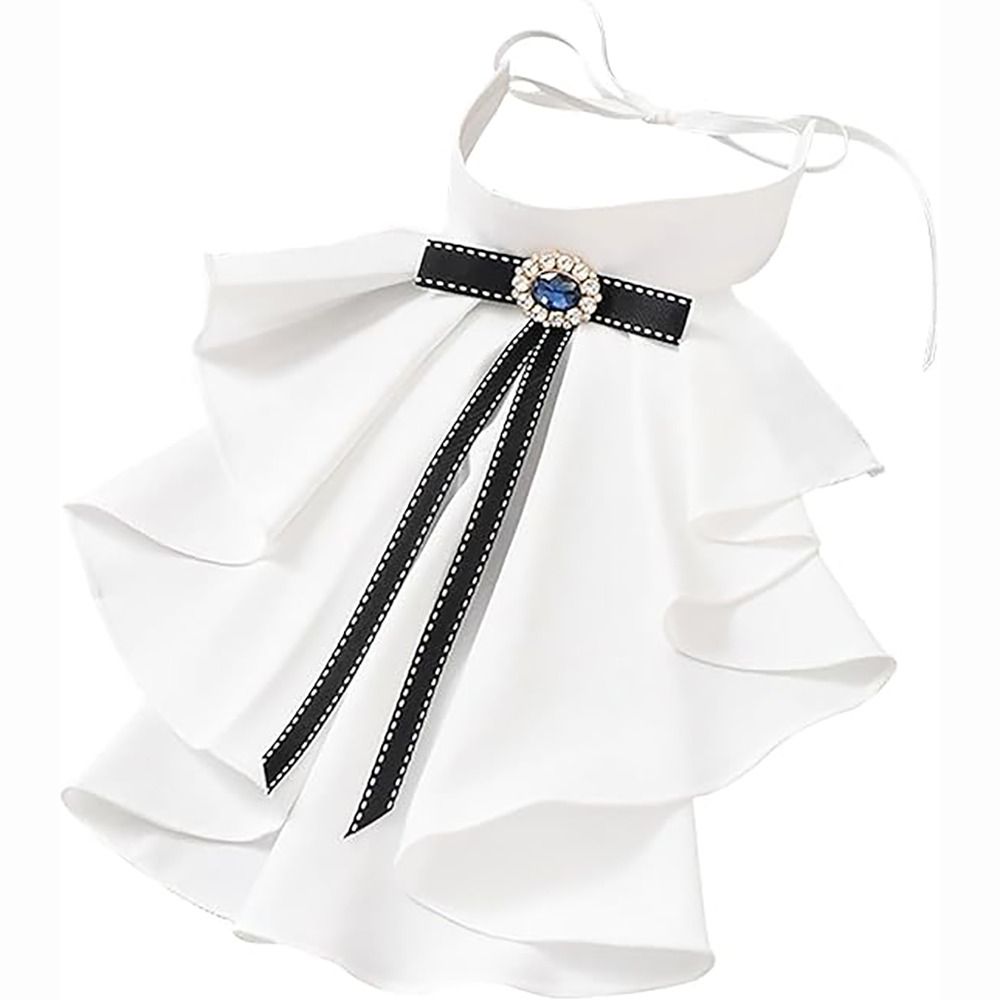 Victory Home Decor - Fırfırlı Tasarım Lolita Jabot Yaka Kristal