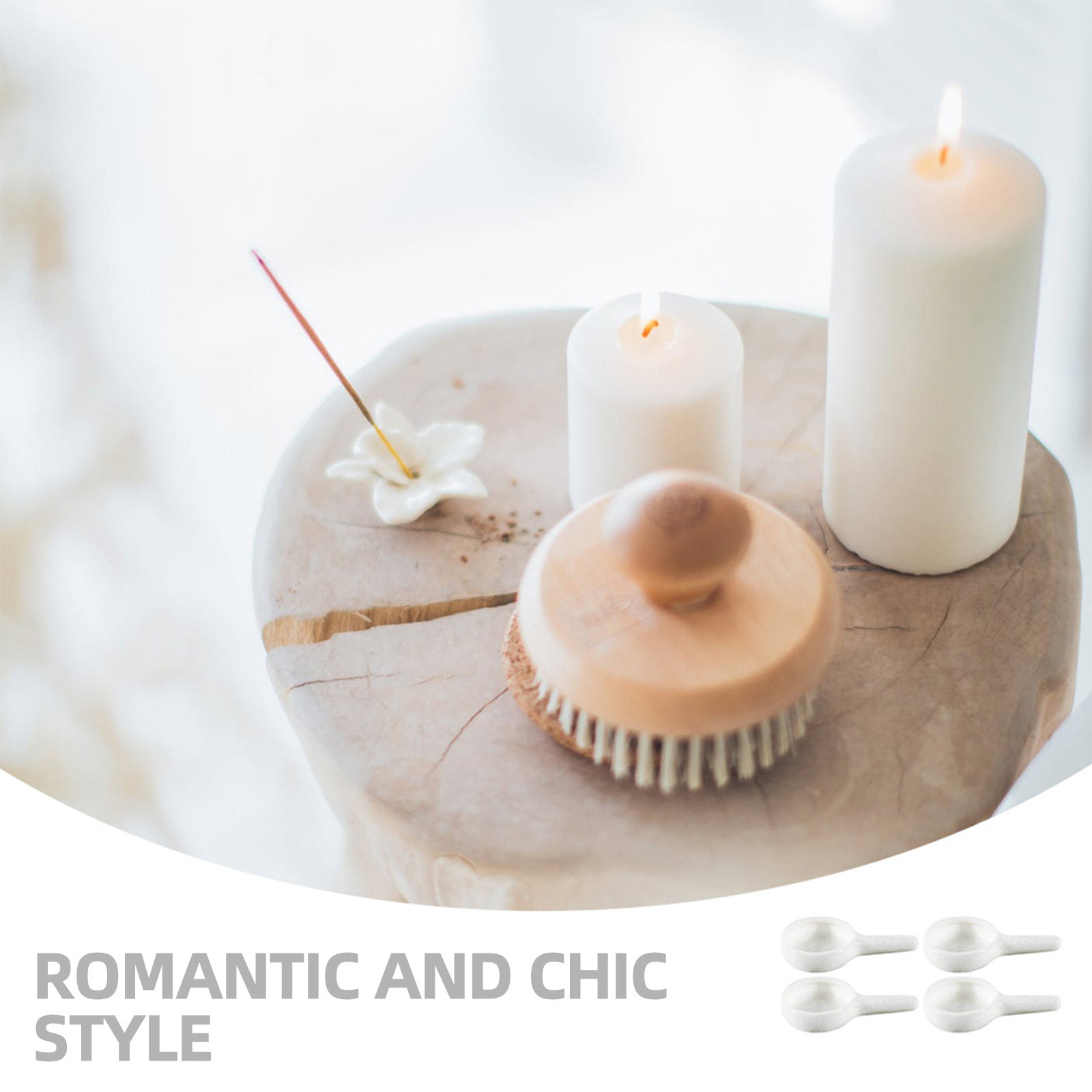 Home Decor Essentials - 4 Adet Premium Seramik Brülör Tepsisi,