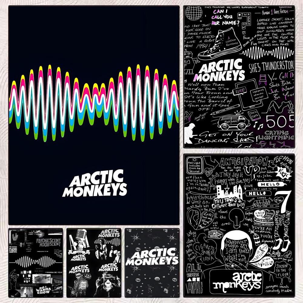 Home Decor Essentials - Bant A-Arctic Monkeys Boyama Kaligrafi Tuval