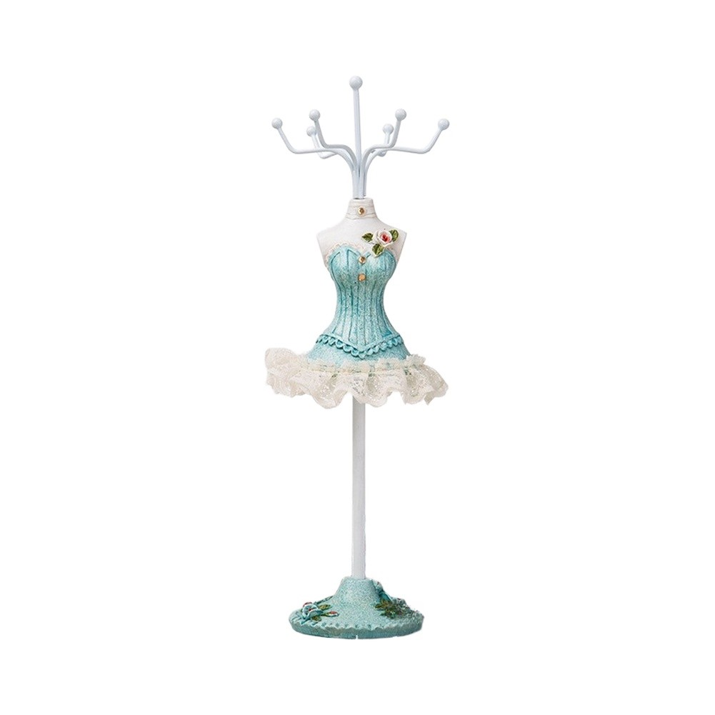 Vanity Home Decor - Şık Turkuaz Elbise Şeklinde Takı Tutucu,