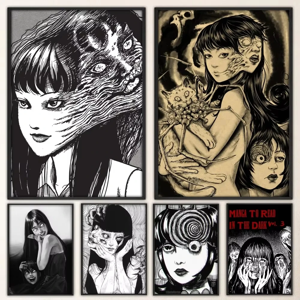 Home Decor Aesthetic Pinterest - Sıcak Japonya Anime Junji Ito Tuval