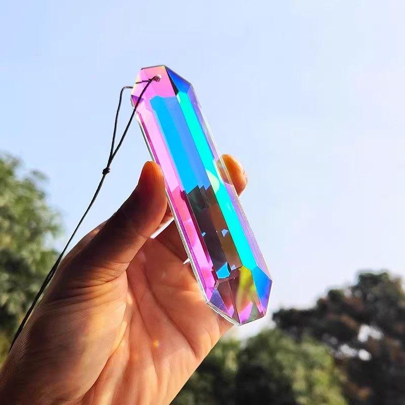 Crystal Sun Catcher - Kristal Prizma Güneş Avcısı Süsü: Renkli