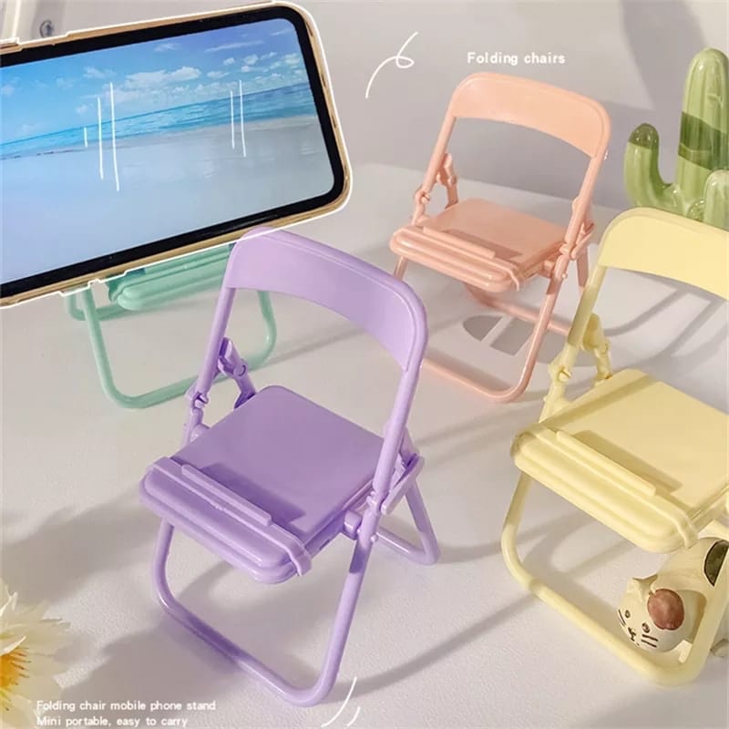 Home Decor Company - Sevimli Sandalye Telefon Tutucu Standı Yaratıcı