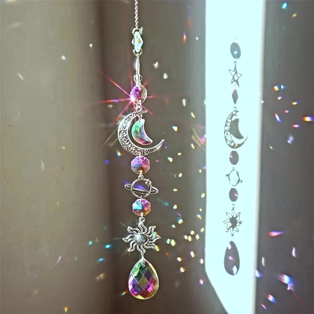 Crystal Sun Catcher - Kristal Güneş Yakalayıcı Kiraz Çiçeği Ay