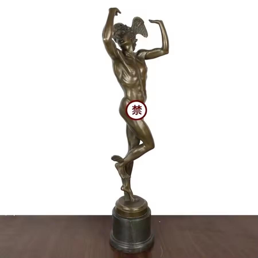 Home Decor Hermes - Bronz Yunan Hermes Roma Cıva Heykeli