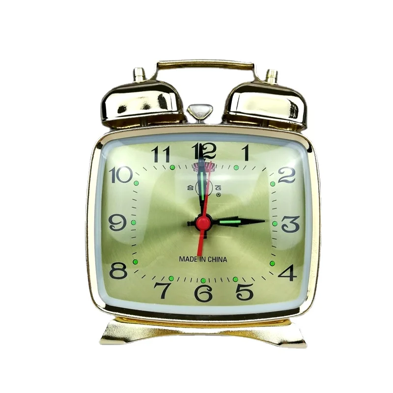 Vintage Alarm Clock - Metal mekanik çalar saat saat Vintage