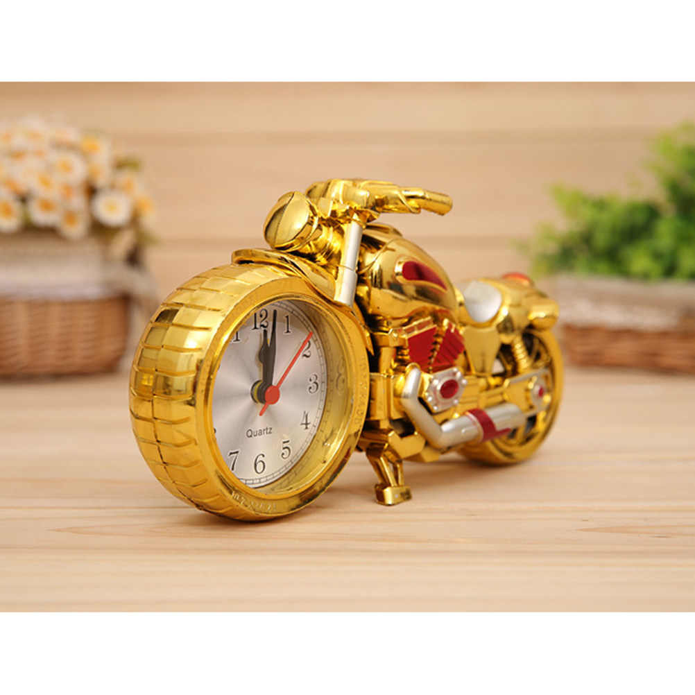 Vintage Alarm Clock - Vintage Motosiklet Alarm Saati Kuvars Çekirdekli