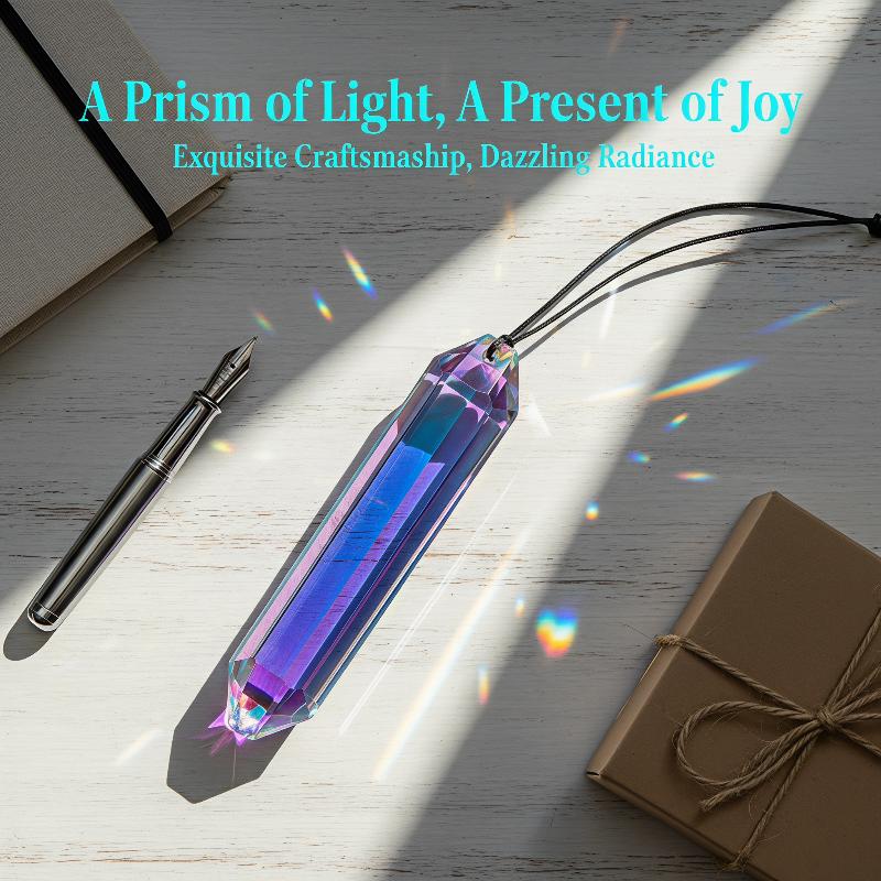 Crystal Sun Catcher - Yapay Renkli Kristal Asılı Prizma Güneş