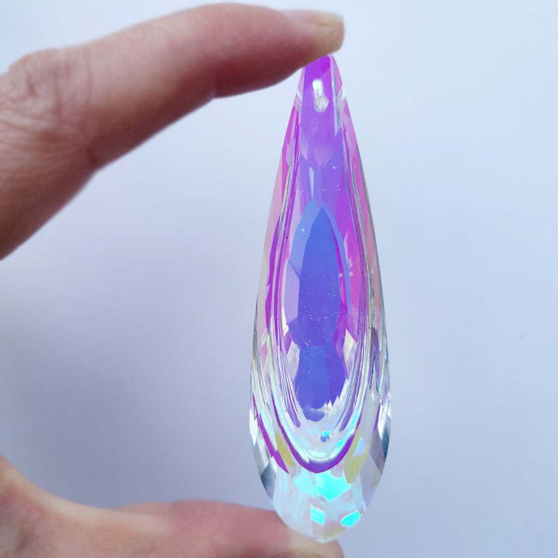 Crystal Sun Catcher - 76mm Gökkuşağı Kristal Prizmalar Güneş Yakalayıcı