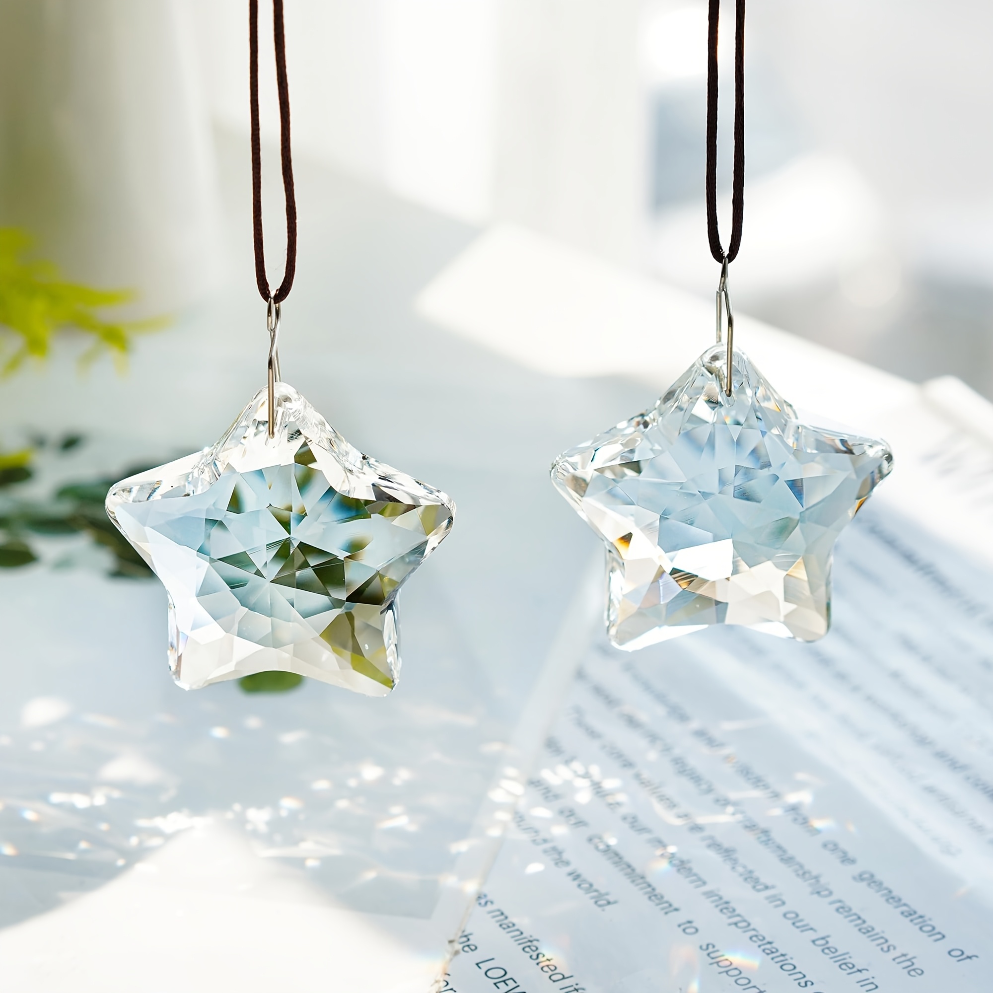 Crystal Sun Catcher - 2 parçalı 2 inç Kristal Güneş