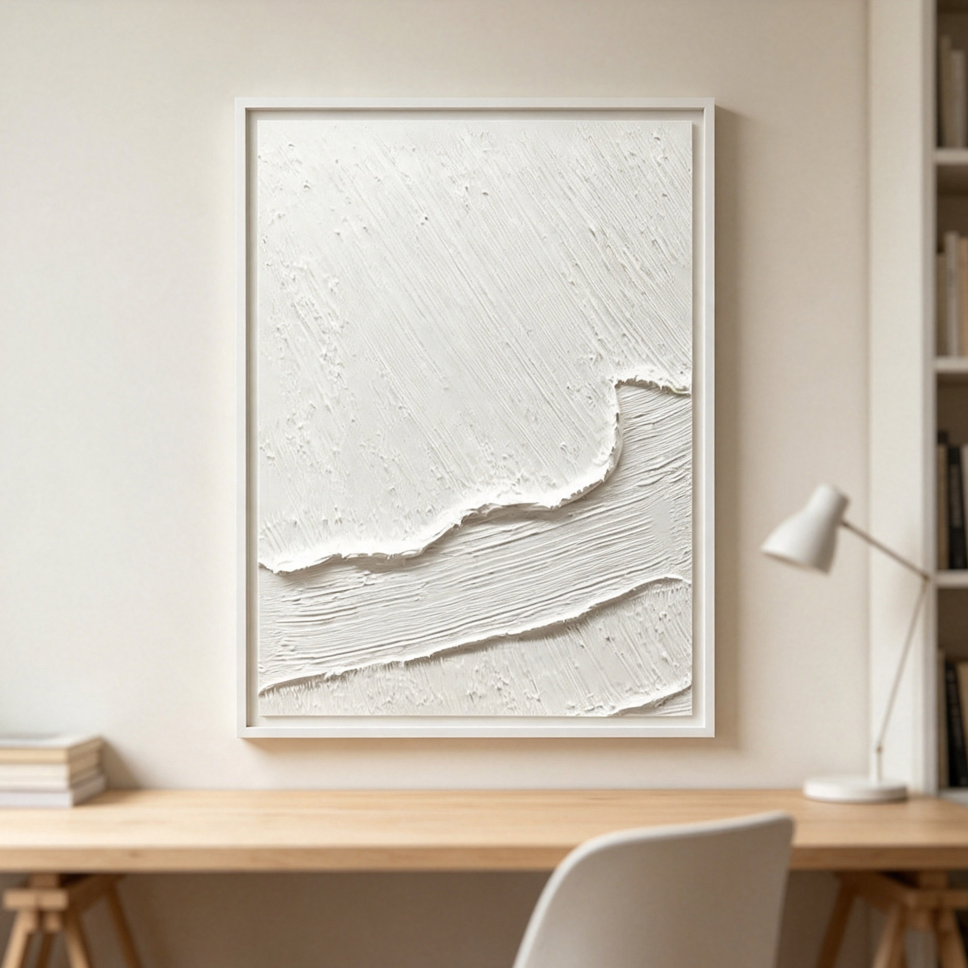 El Boyaması Beyaz 3D Kalın Dok - Home Decor Frames incelemesi ve fiyatı
