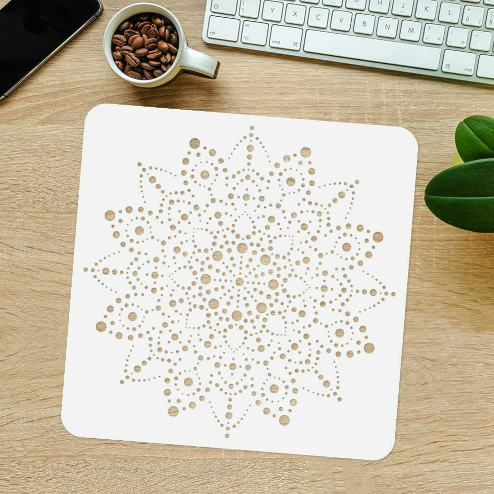 Noktalı Mandala Şablonu 11,8 x - X Home Decor incelemesi ve fiyatı
