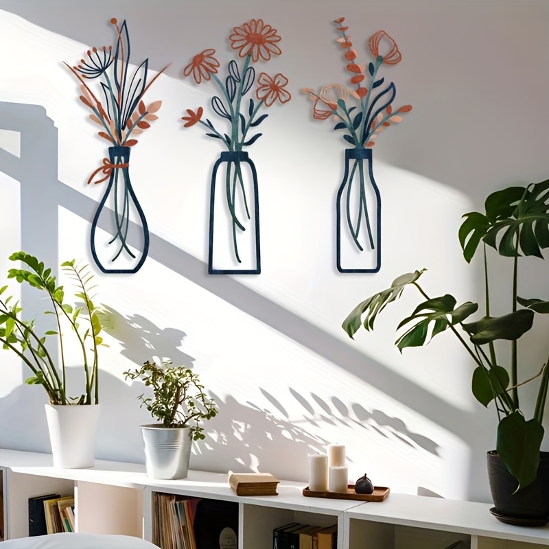 3 Büyük Çiçek Desenli Duvar Sa - Home Decor Design Interior incelemesi ve fiyatı