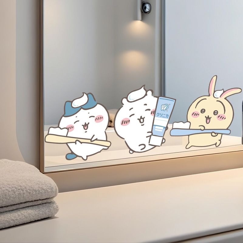 Sıcak Chiikawa Ayna Çıkartmala - Vanity Home Decor incelemesi ve fiyatı