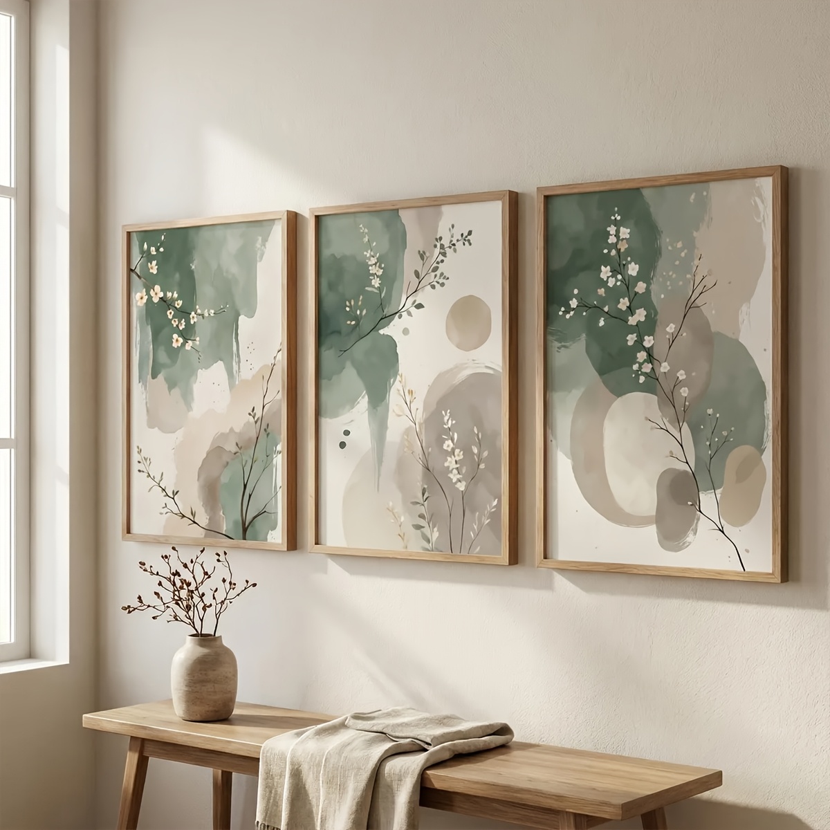 3 adet Japon Tarzı Bitki Tuval - Home Decor Design Interior incelemesi ve fiyatı