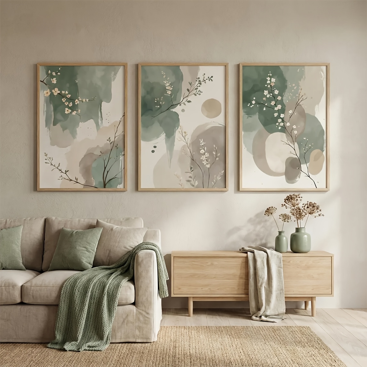 3 adet Japon Tarzı Bitki Tuval - Home Decor Design Interior incelemesi ve fiyatı