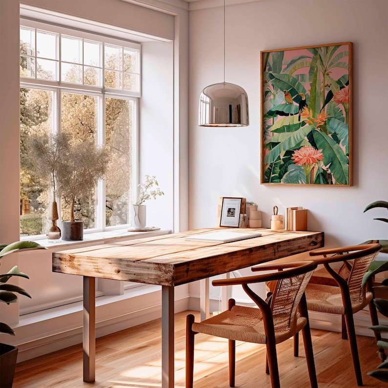 1 adet Retro Tropikal Kanvas P - Home Decor Design Interior incelemesi ve fiyatı