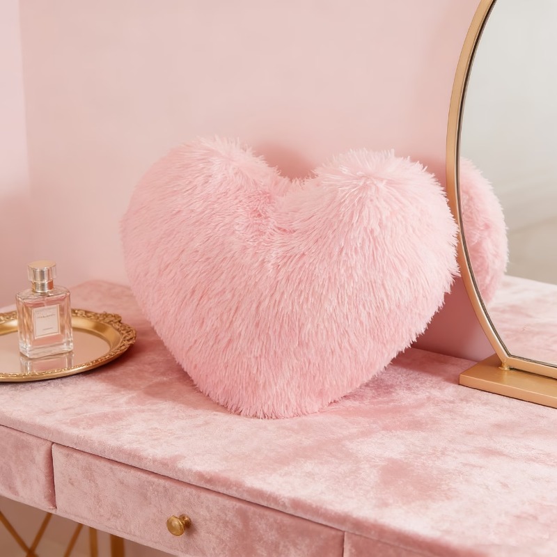 Pembe Kalp Şeklinde Yastık 30x - Home Decor Aesthetic Pinterest incelemesi ve fiyatı