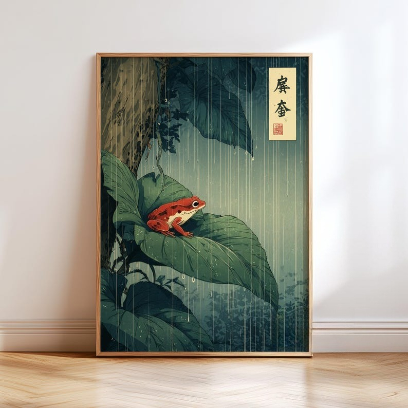 1 adet japon kurbağa tuval duv - Home Decor Aesthetic Pinterest incelemesi ve fiyatı