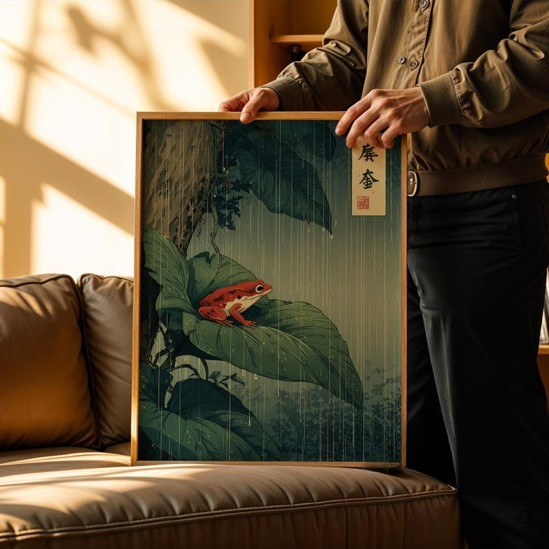 1 adet japon kurbağa tuval duv - Home Decor Aesthetic Pinterest incelemesi ve fiyatı