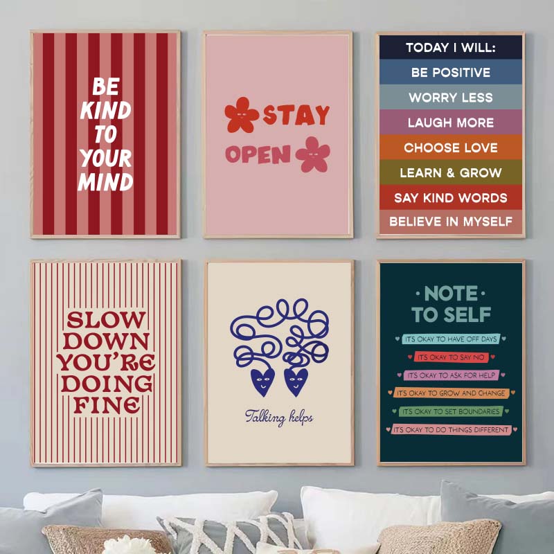 Aklınıza nazik olun Ruh Sağlığ - Home Decor Aesthetic Pinterest incelemesi ve fiyatı