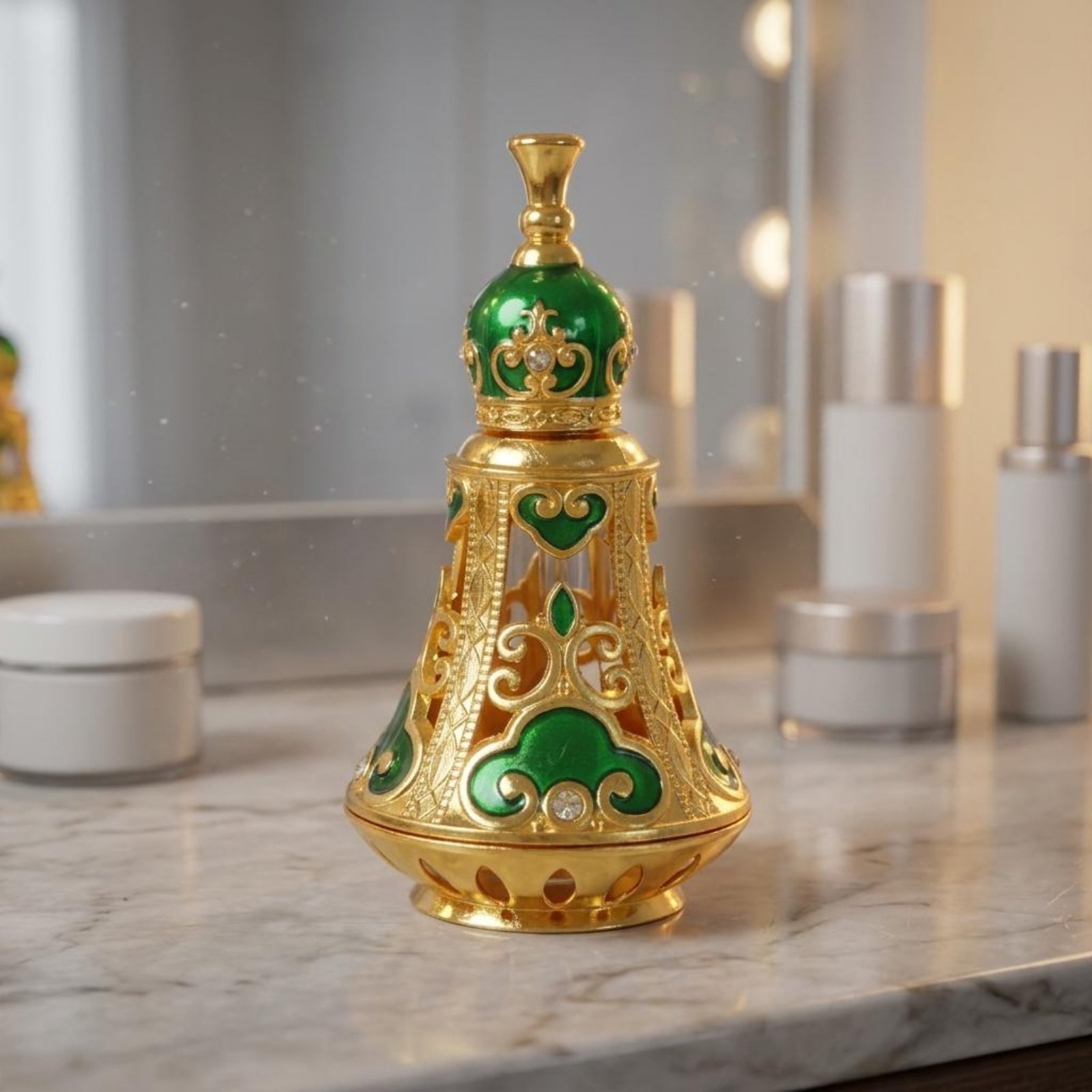 Süslü Parfüm Şişesi Yönlü Çan  - Home Decor Design incelemesi ve fiyatı