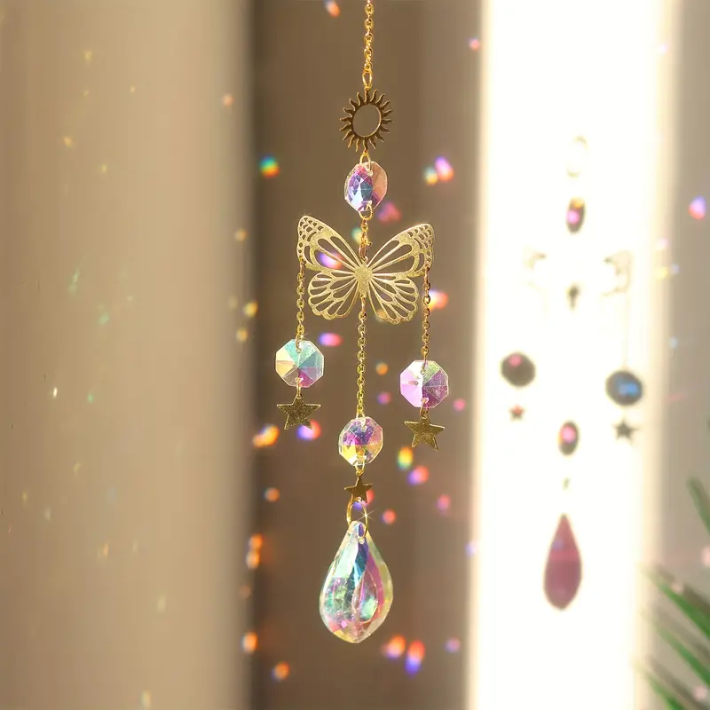 1 adet kelebek kristal güneş y - Crystal Sun Catcher incelemesi ve fiyatı