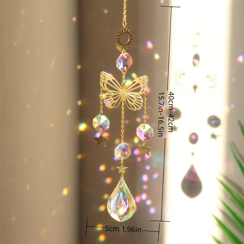 1 adet kelebek kristal güneş y - Crystal Sun Catcher incelemesi ve fiyatı