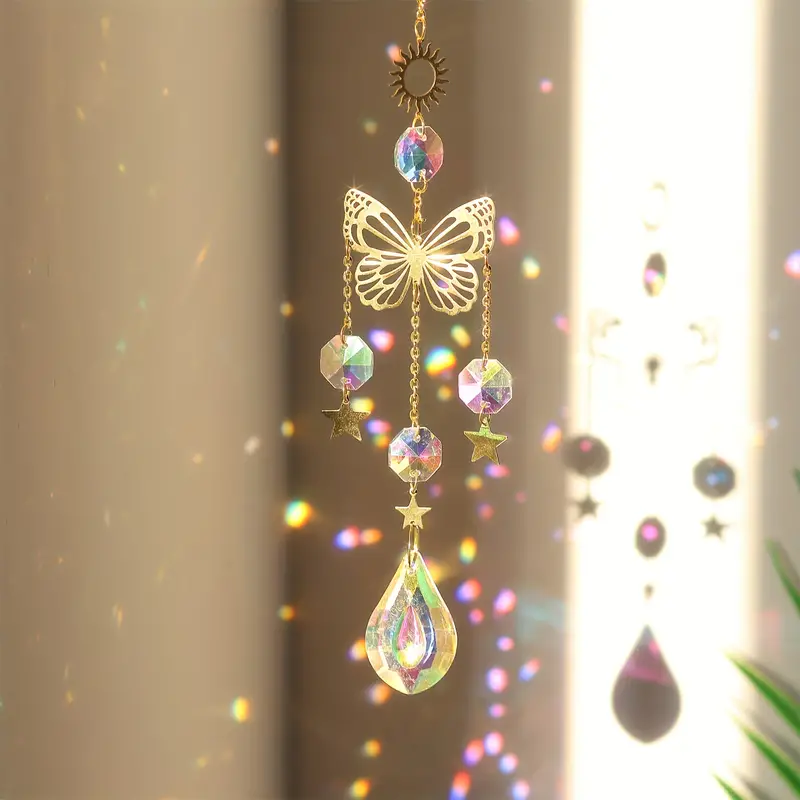1 adet kelebek kristal güneş y - Crystal Sun Catcher incelemesi ve fiyatı