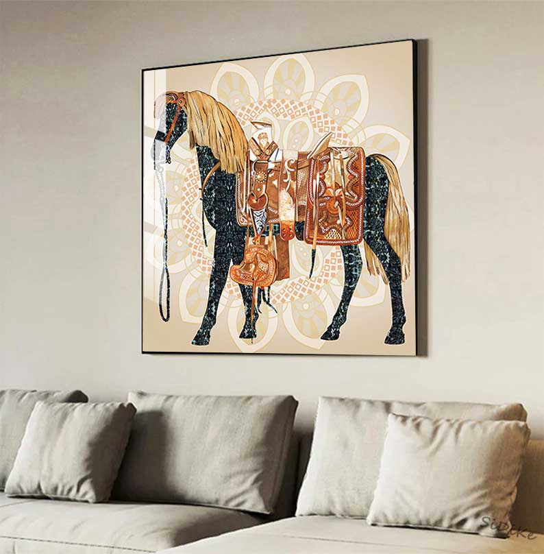Modern Atlar Tuval Boyama Resi - Home Decor Hermes incelemesi ve fiyatı