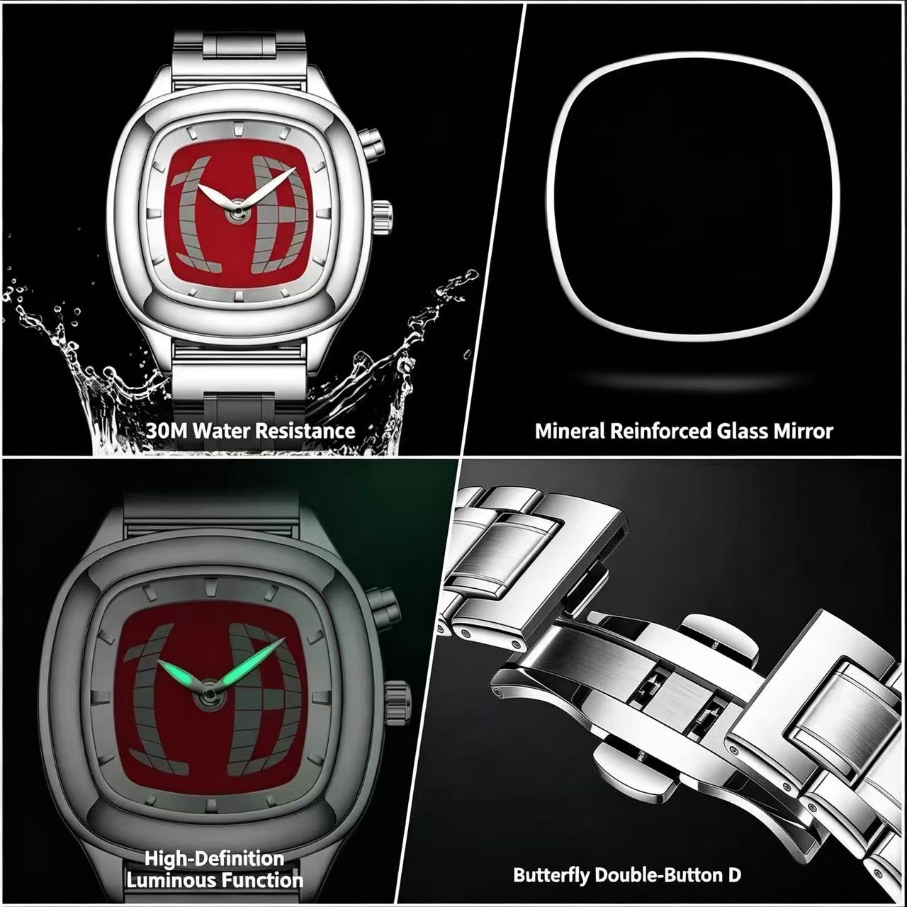 PAAZOMU Erkek Kuvars Saat Moda - Vintage Alarm Clock incelemesi ve fiyatı