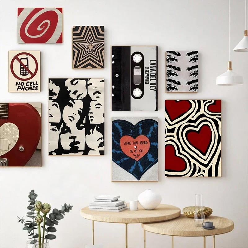Posterler Y2K Rock Tarzı Tuval - Home Decor Aesthetic Pinterest incelemesi ve fiyatı