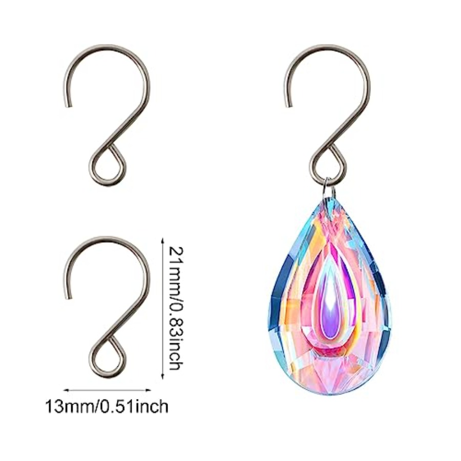 200 adet Mini S şekli kanca pa - Crystal Sun Catcher incelemesi ve fiyatı