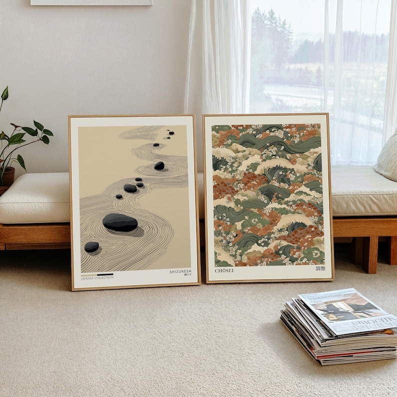2 adet Japandi Zen Kanvas Duva - Home Decor Design Interior incelemesi ve fiyatı