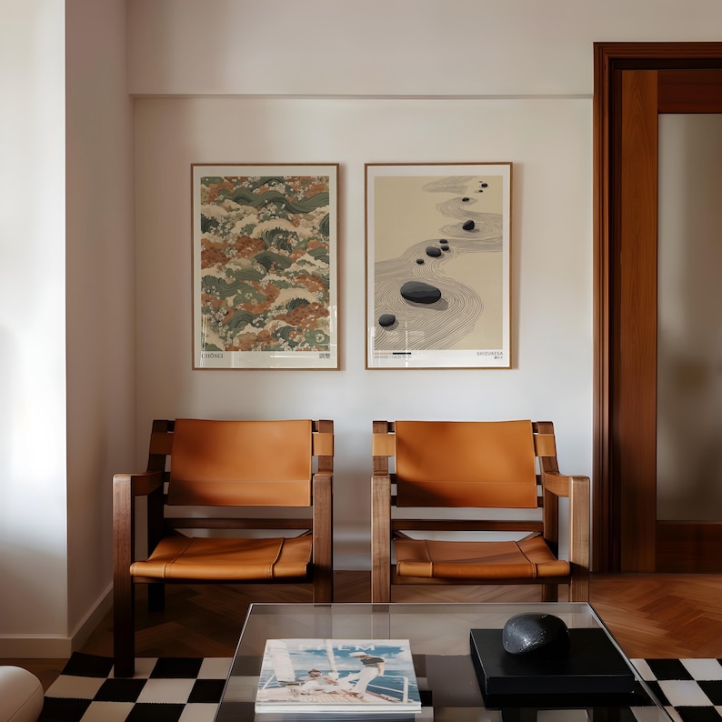 2 adet Japandi Zen Kanvas Duva - Home Decor Design Interior incelemesi ve fiyatı