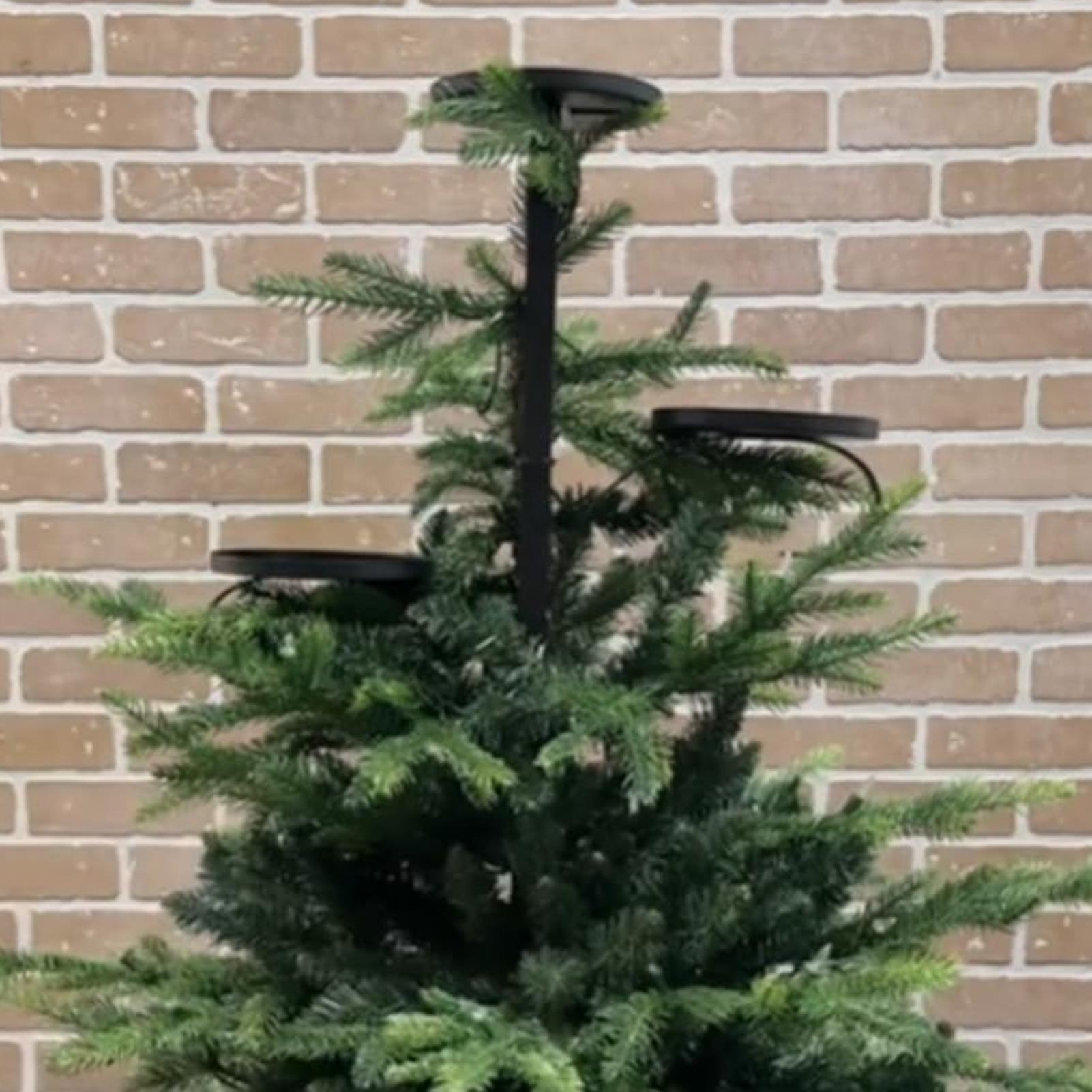 Metal Siyah Üçlü Ağaç Tepesi Ş - Home Decor Xmas incelemesi ve fiyatı