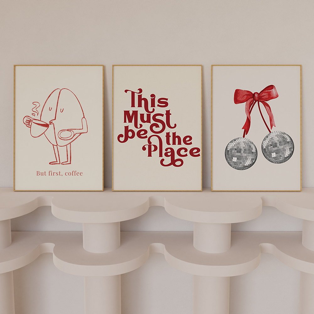 Trendy Retro duvar seti baskıl - Home Decor Aesthetic Pinterest incelemesi ve fiyatı